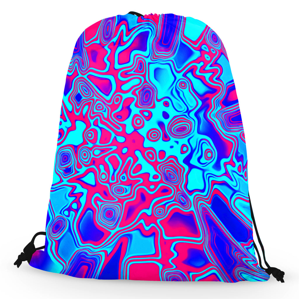 Psychedelic Plasma Drawstring Bag