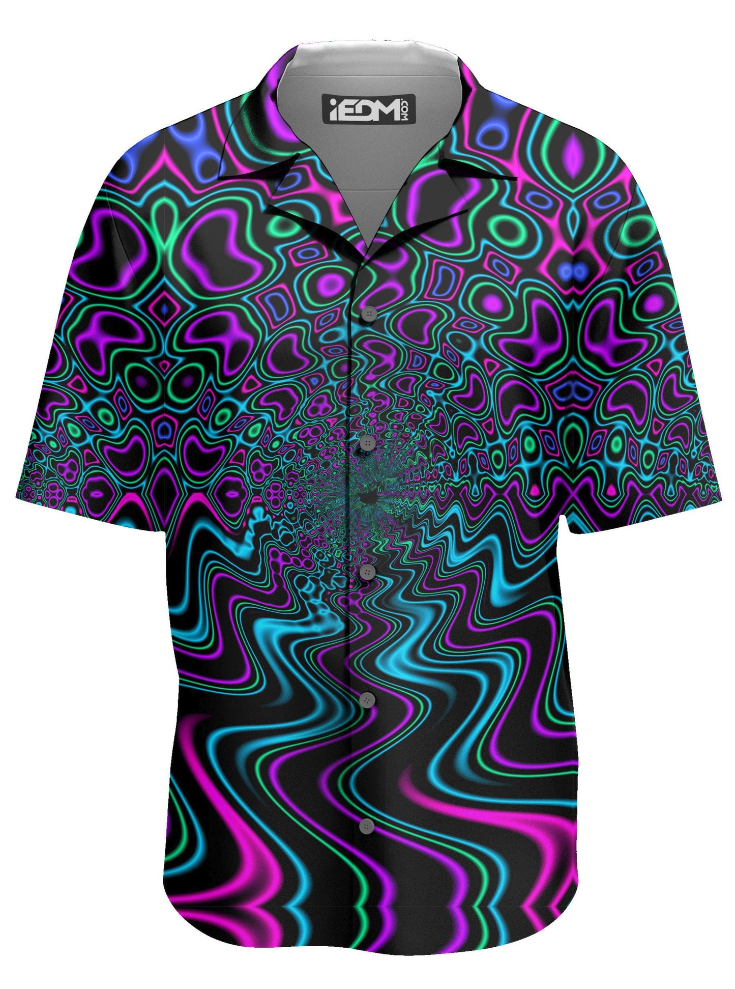 Fractal River Hawaiian Shirt, Psychedelic Pourhouse, | iEDM