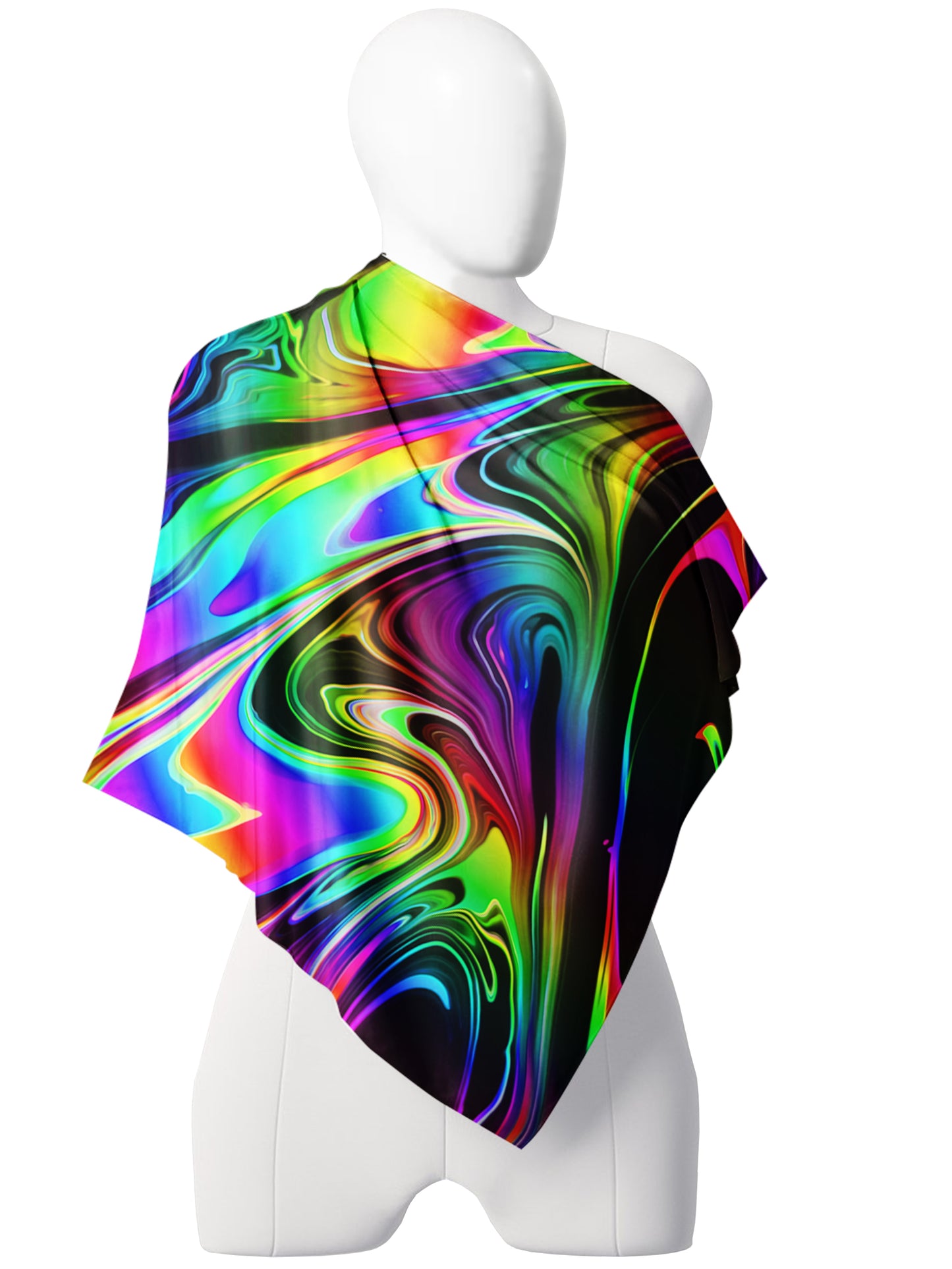 That Glow Flow Rave Scarf, Psychedelic Pourhouse, | iEDM