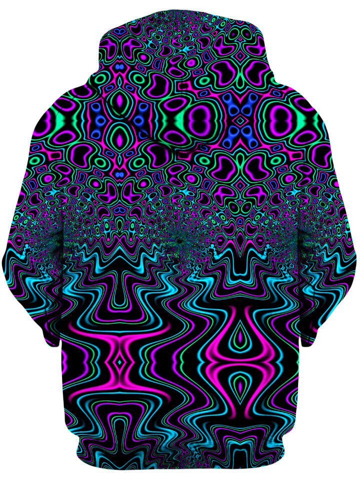Fractal River Unisex Zip-Up Hoodie - iEDM