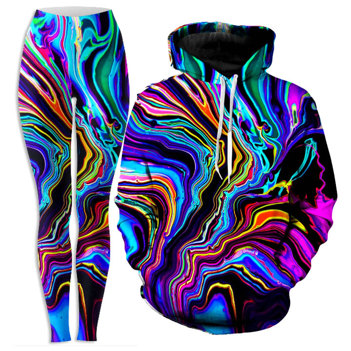 Neon Rift Hoodie and Leggings Combo - iEDM