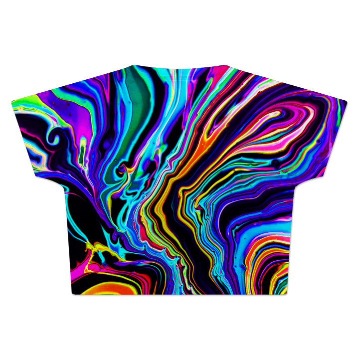 Neon Rift Crop Tee - iEDM