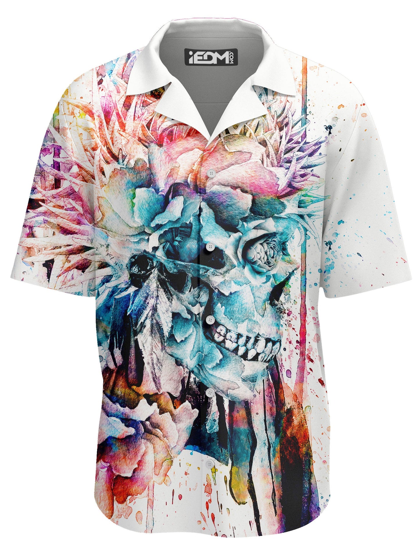Abstract Skull Hawaiian Shirt, Riza Peker, | iEDM
