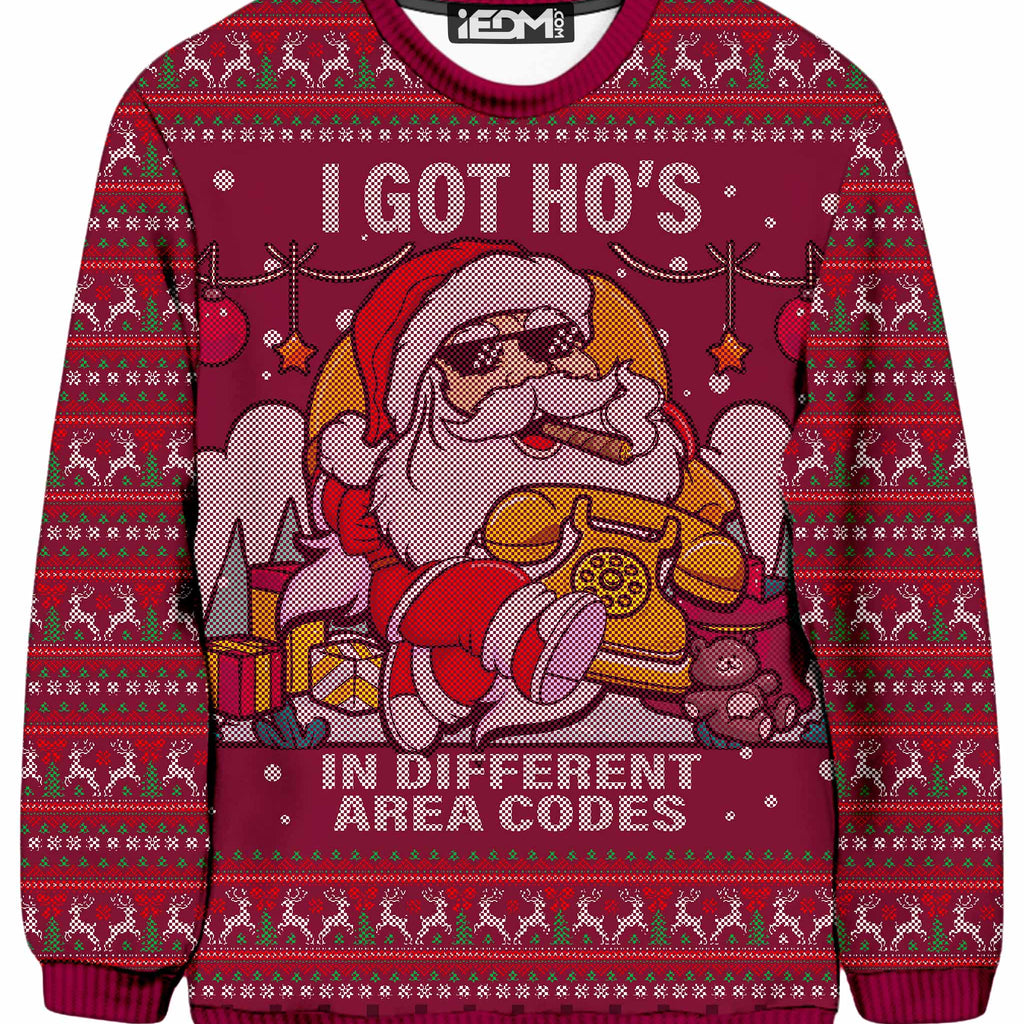 Santa Pimp Ugly Sweatshirt, iEDM, | iEDM
