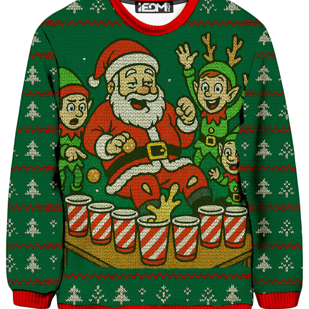 Santa Pong Ugly Sweater