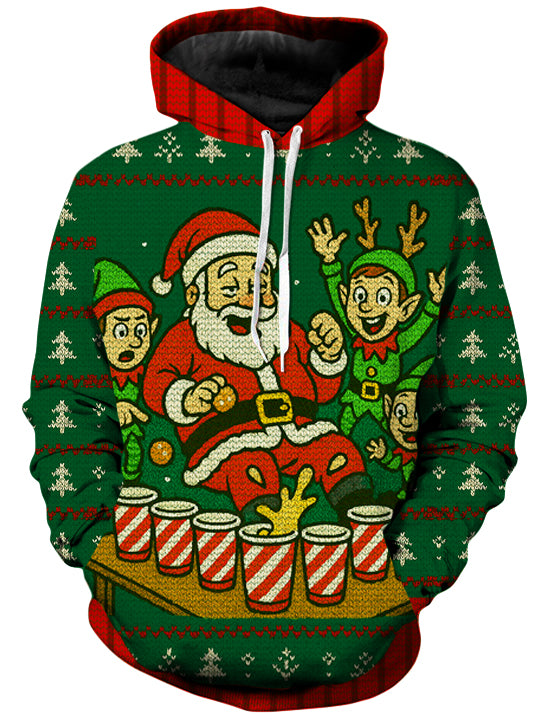 Santa Pong Unisex Hoodie