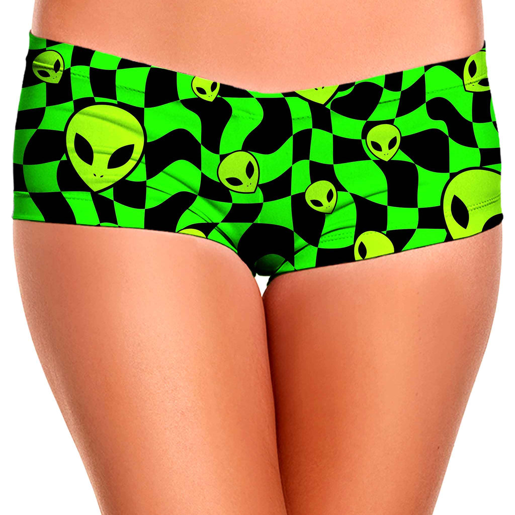 Green Aliens Booty Shorts, Sartoris Art, | iEDM