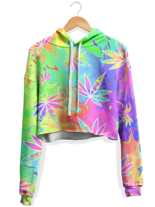 Weed Free Fall Fleece Crop Hoodie, Sartoris Art, | iEDM