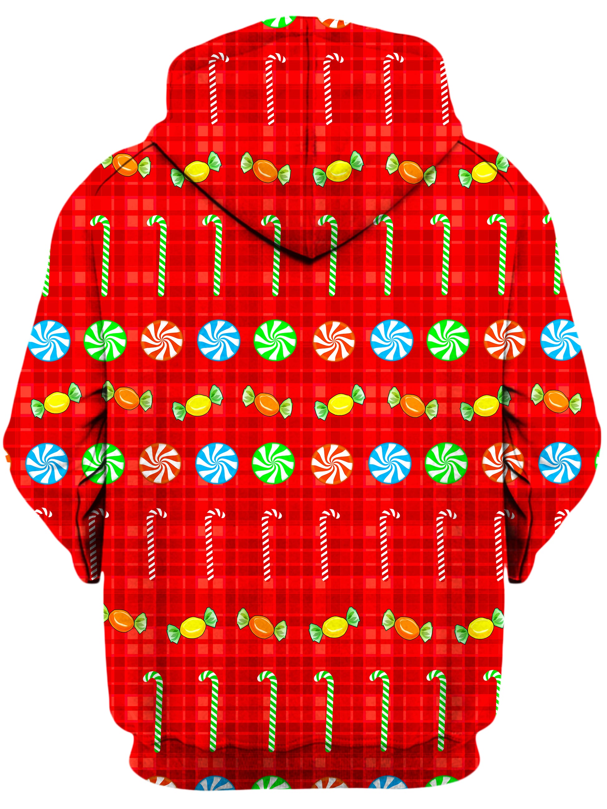 Christmas Candy on Red Plaid Unisex Hoodie, Sartoris Art, | iEDM