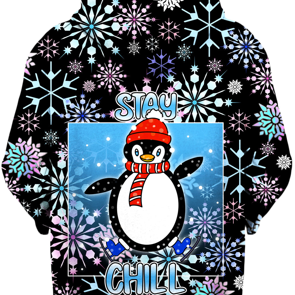 Stay Chill Winter Penguin Unisex Hoodie, Sartoris Art, | iEDM
