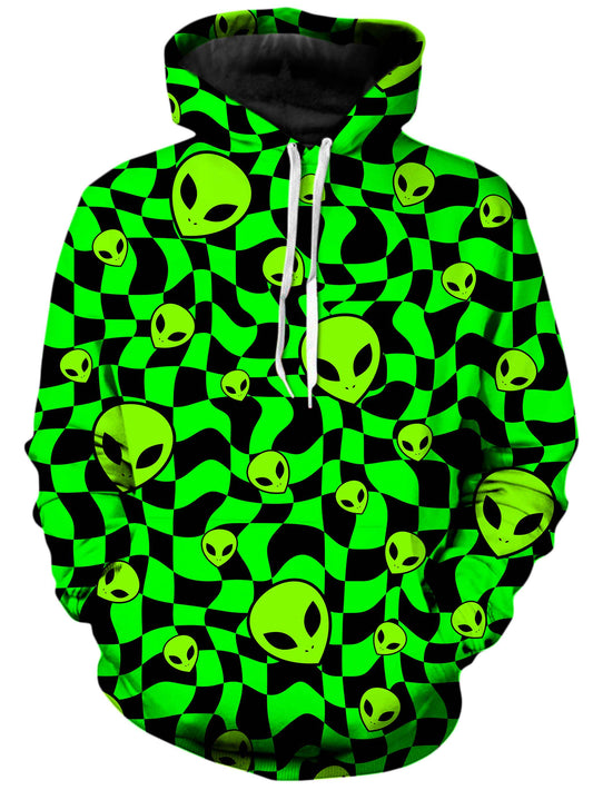 Green Aliens Unisex Hoodie, Sartoris Art, | iEDM