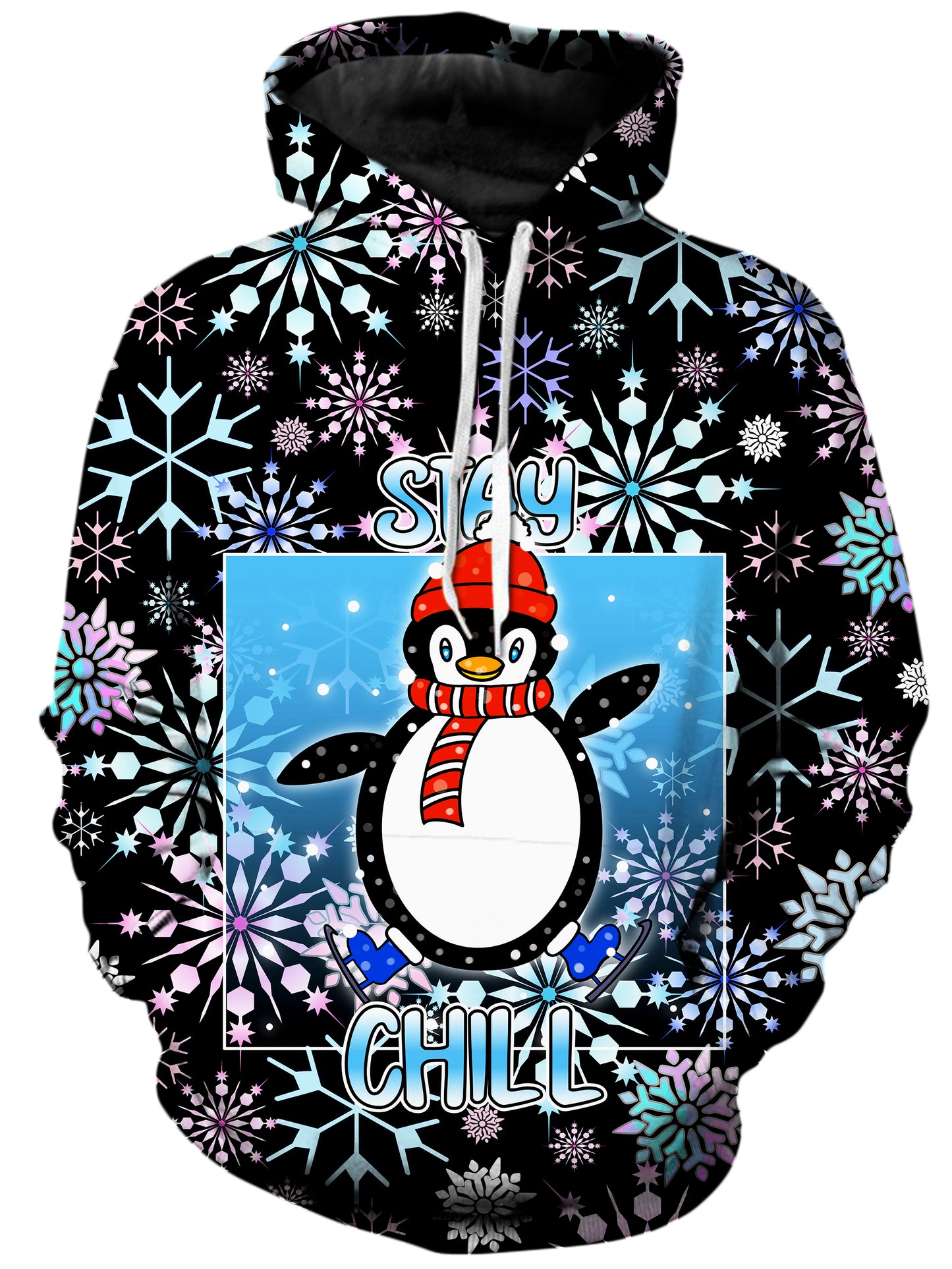 Stay Chill Winter Penguin Unisex Hoodie, Sartoris Art, | iEDM