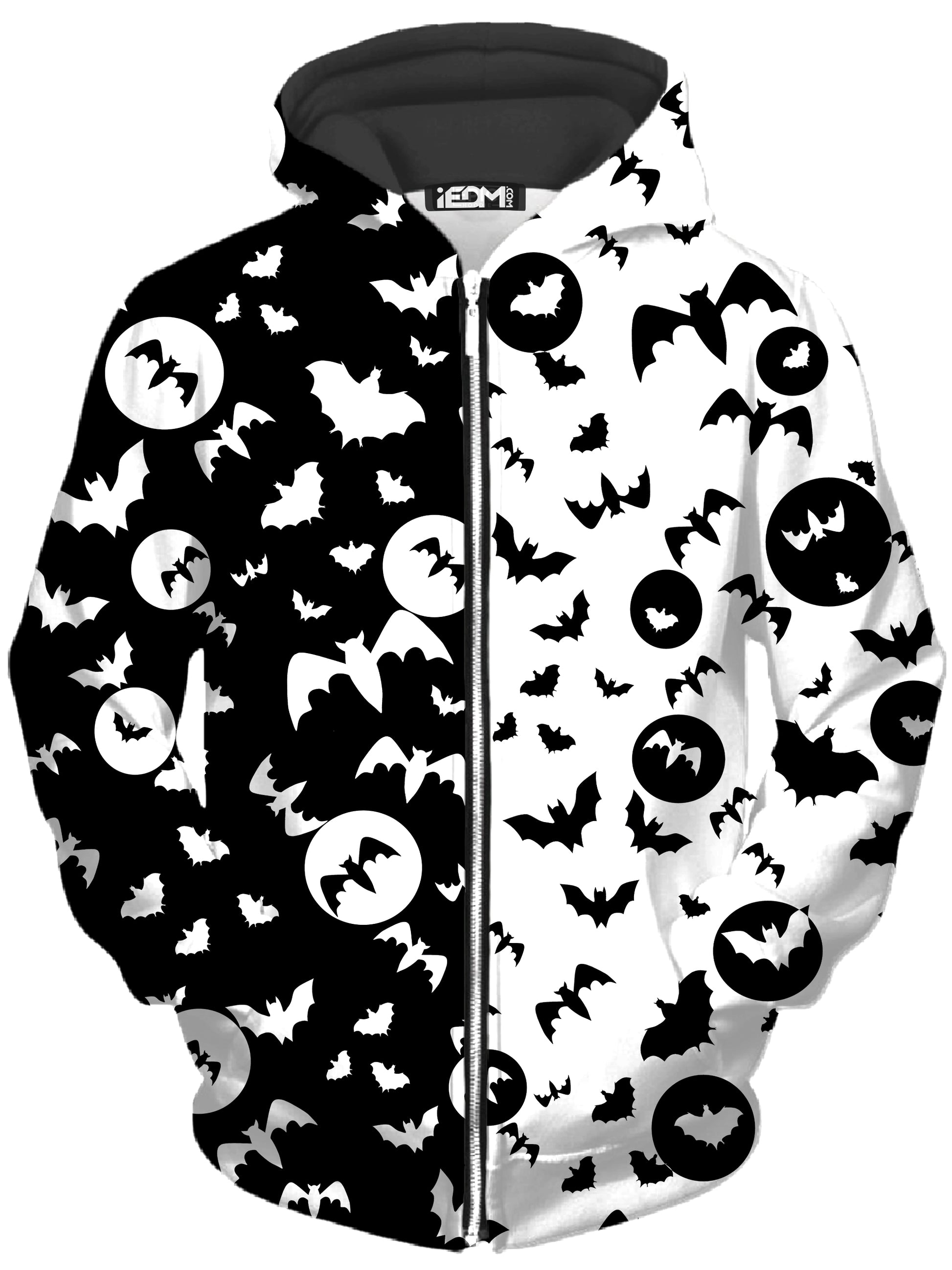 Full Moon Unisex Zip-Up Hoodie, Sartoris Art, | iEDM