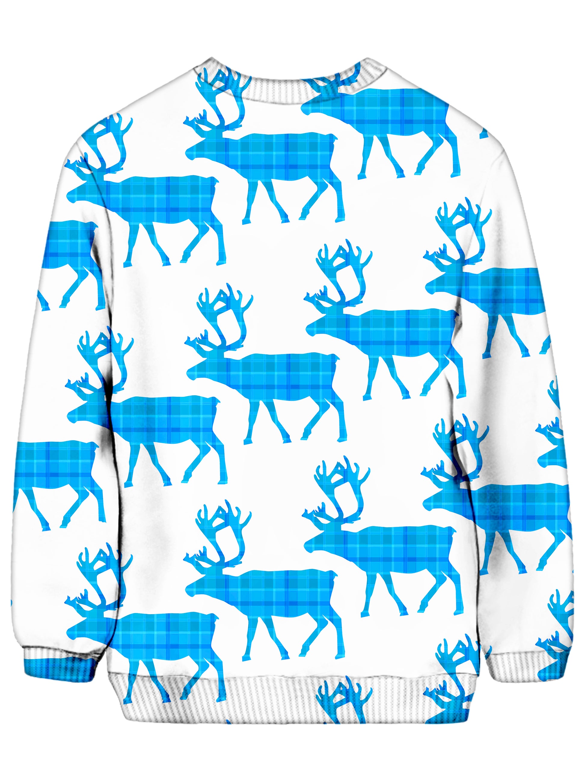 Blue Plaid Christmas Ugly Sweatshirt, Sartoris Art, | iEDM