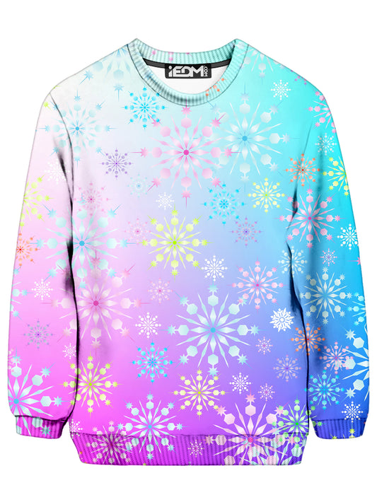 Frosty Snowflakes Ugly Sweatshirt, Sartoris Art, | iEDM