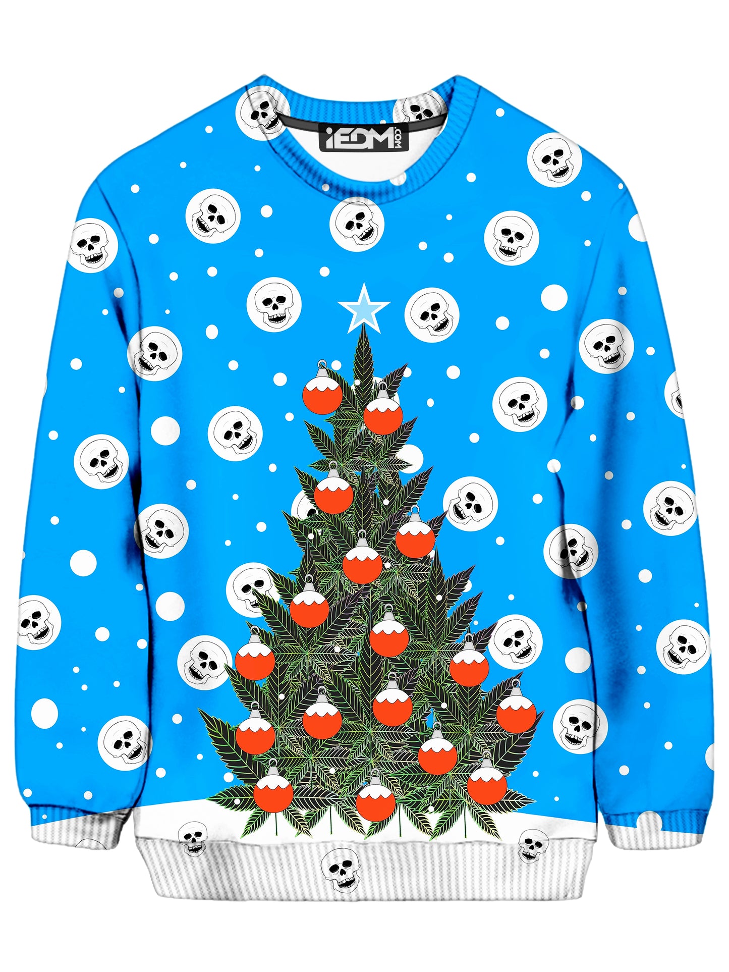 Weed Christmas Tree Sweatshirt, Sartoris Art, | iEDM