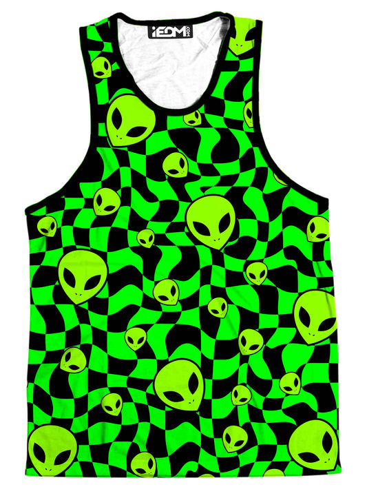 Green Aliens Men's Tank, Sartoris Art, | iEDM