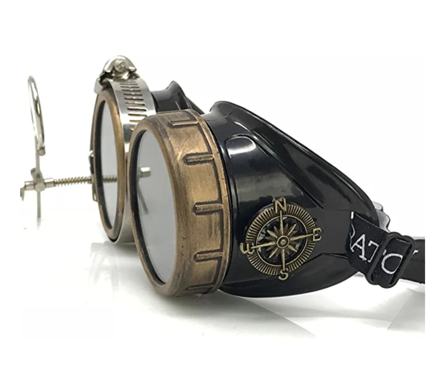 Steampunk Goggles With Magnifying Loupes Crystal Clear Prism Diffraction Lenses - iEDM
