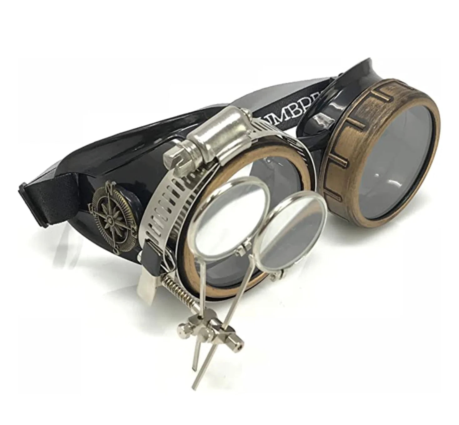 Steampunk Goggles With Magnifying Loupes Crystal Clear Prism Diffracti