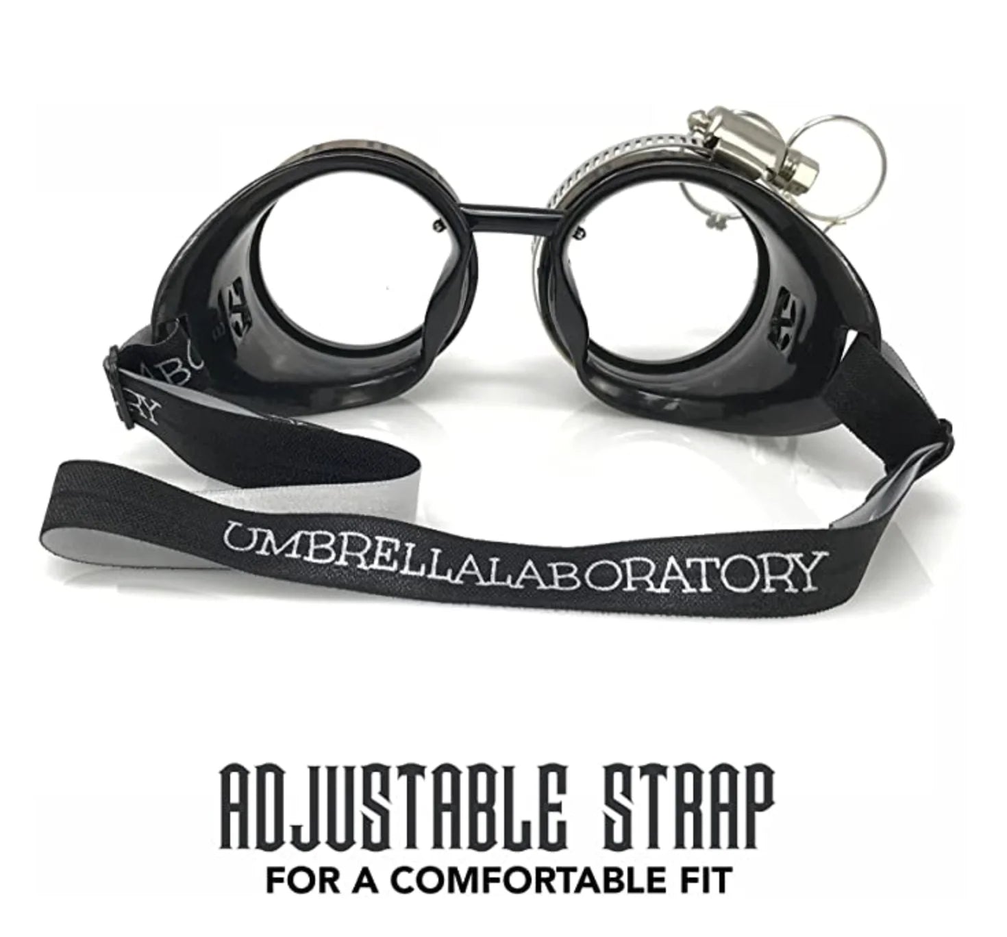 Steampunk Goggles With Magnifying Loupes Crystal Clear Spiral Diffraction Lenses - iEDM