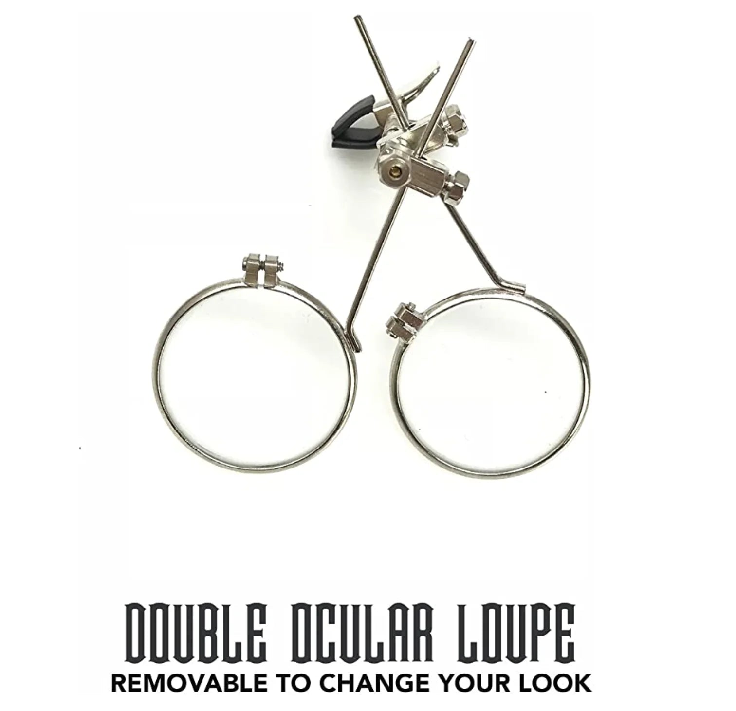 Steampunk Goggles With Magnifying Loupes Crystal Clear Spiral Diffraction Lenses - iEDM