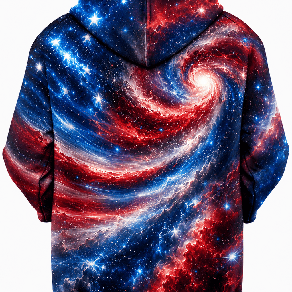 Star Spangled Spiral Unisex Hoodie