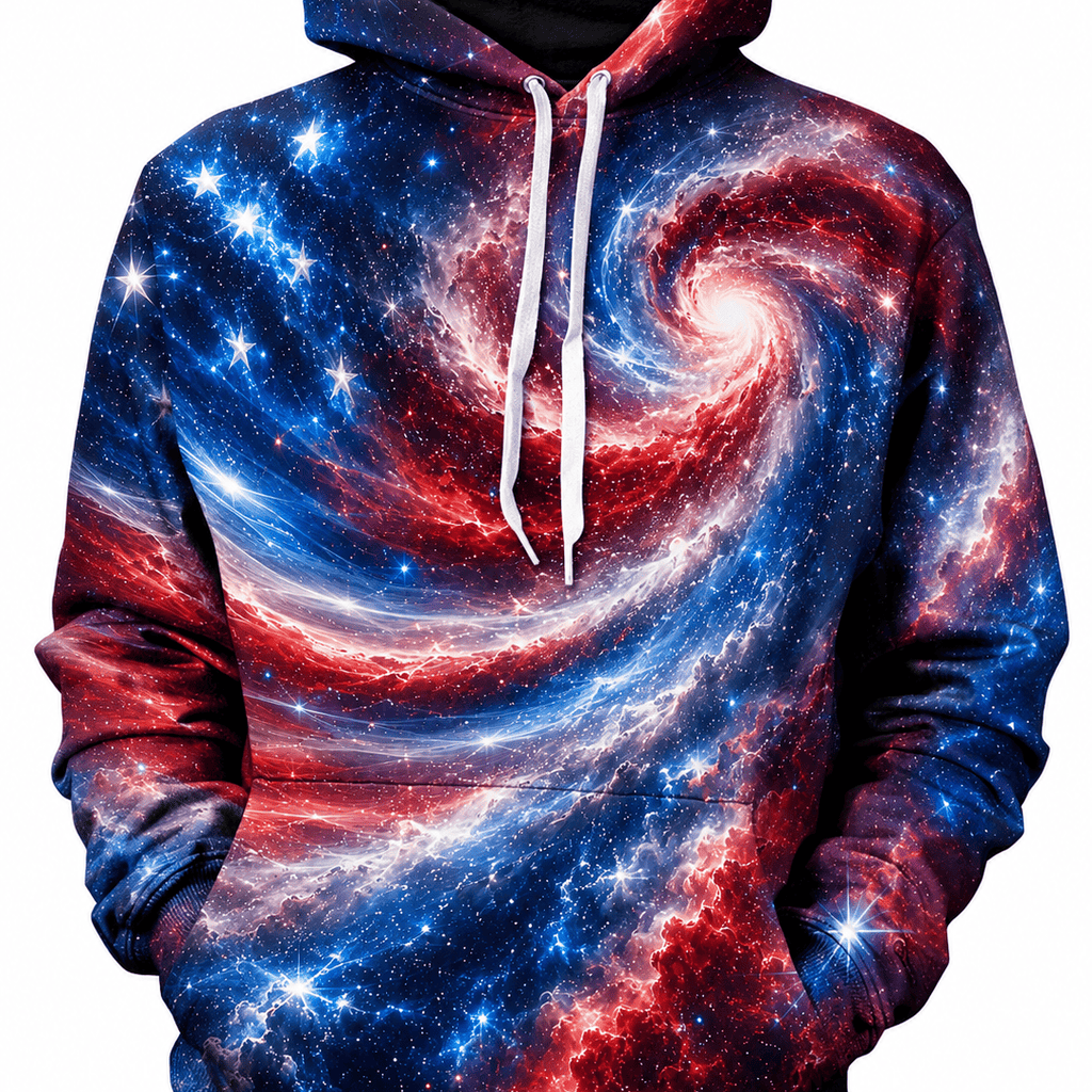 Star Spangled Spiral Unisex Hoodie