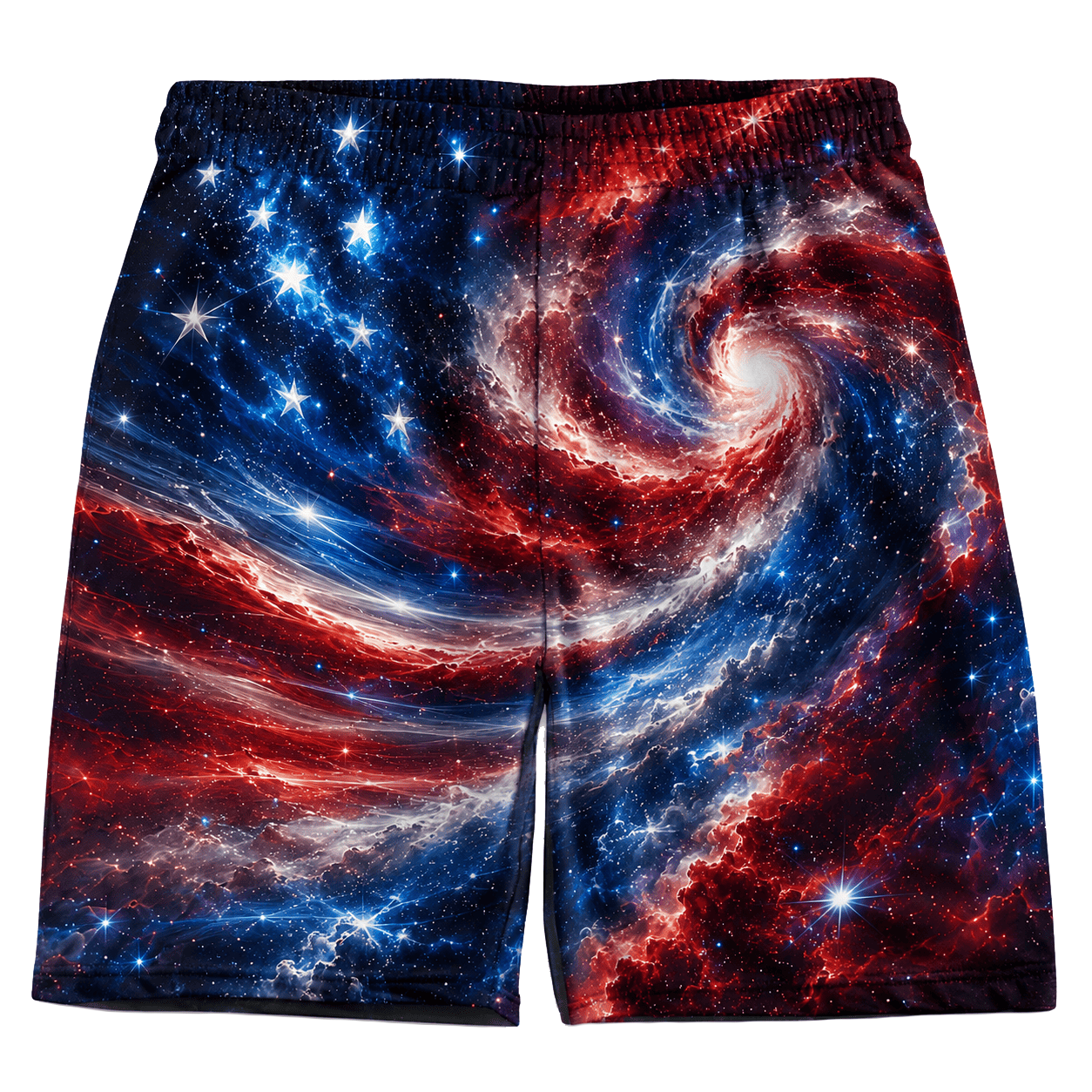 Star Spangled Spiral Men's Tank and Shorts Combo