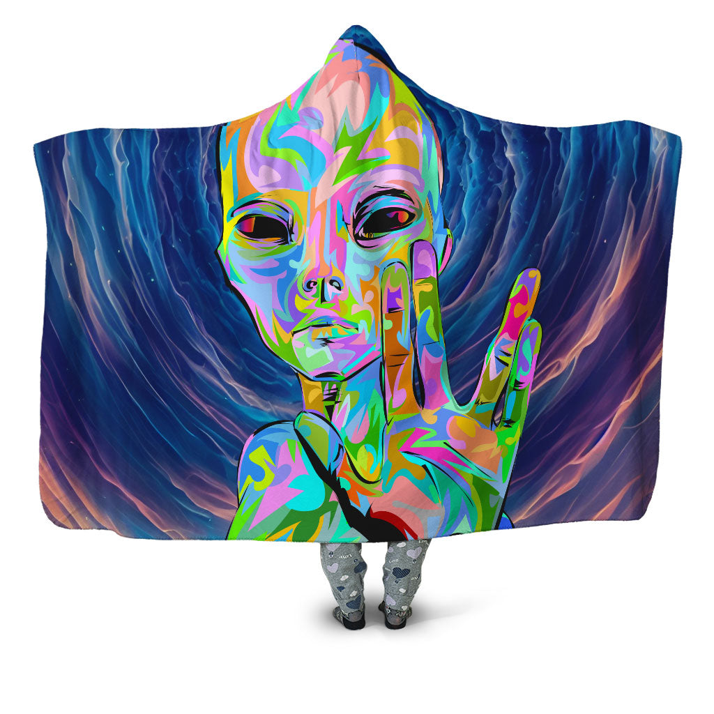 I Come in Peace Hooded Blanket, Technodrome, | iEDM