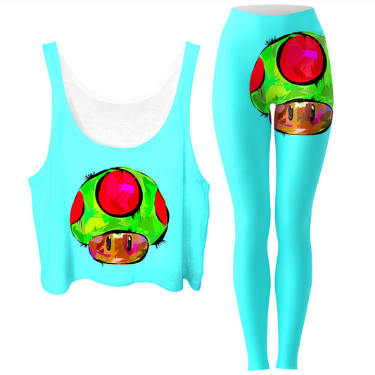 1 Up Crop Top and Leggings Combo - iEDM