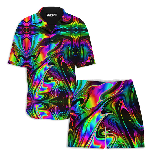 That Glow Flow  Lounge Shirt and Shorts Combo - iEDM