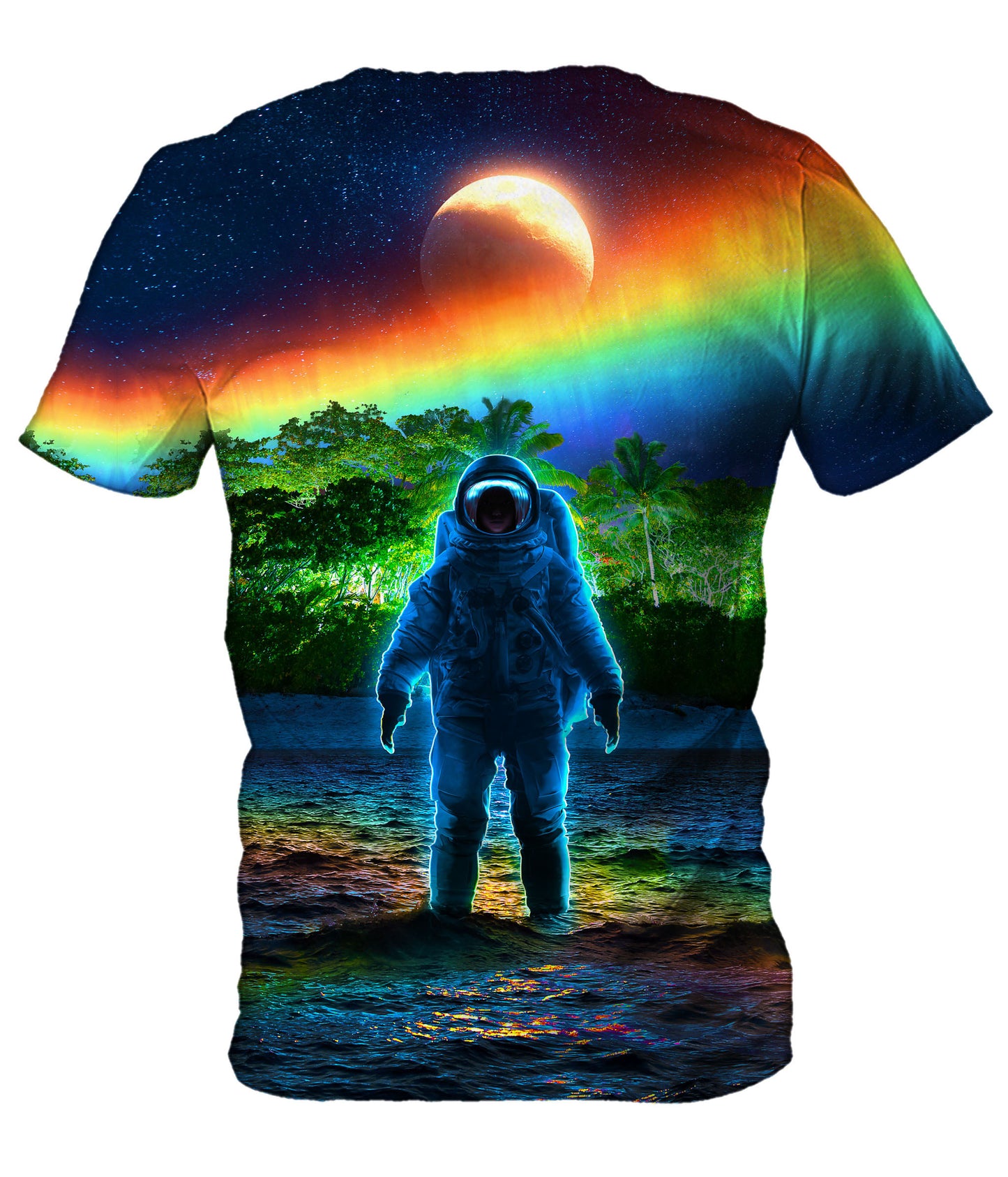 Neon Galaxy Tie Dye T Shirt