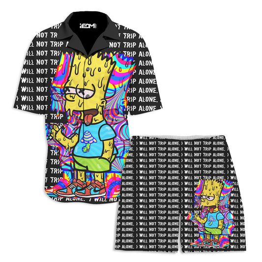 Tripping With Him Lounge Shirt and Shorts Combo - iEDM