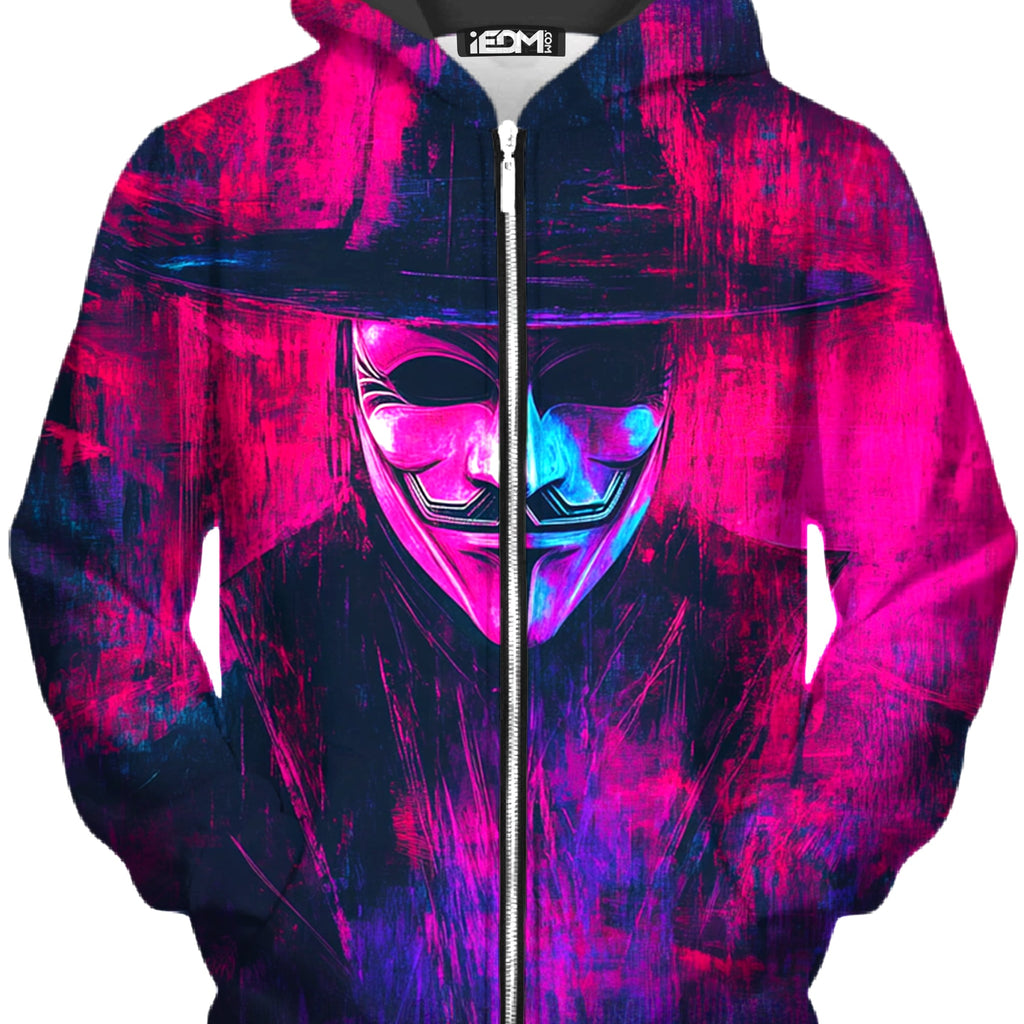Vapor Rebellion Unisex Zip-Up Hoodie - iEDM