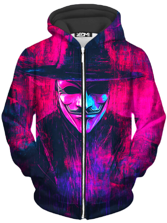 Vapor Rebellion Unisex Zip-Up Hoodie - iEDM