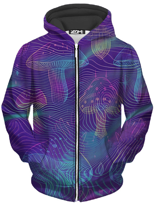Vivid Trip Unisex Zip-Up Hoodie - iEDM