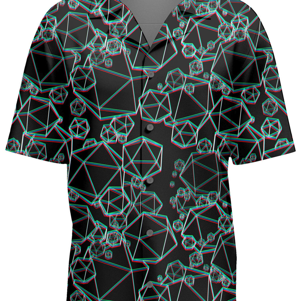 Icosahedron Madness Glitch Hawaiian Shirt, Yantrart Design, | iEDM