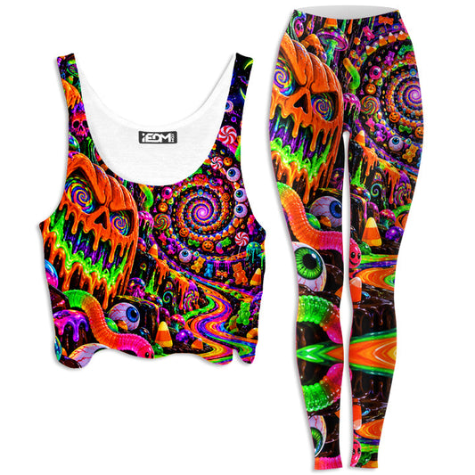 Acid Treat Crop Top and Leggings Combo