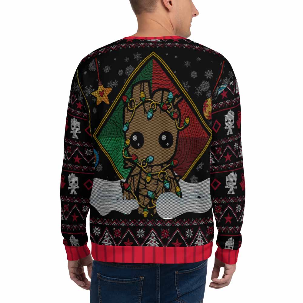 Groot Christmas Ugly Sweatshirt, iEDM, | iEDM