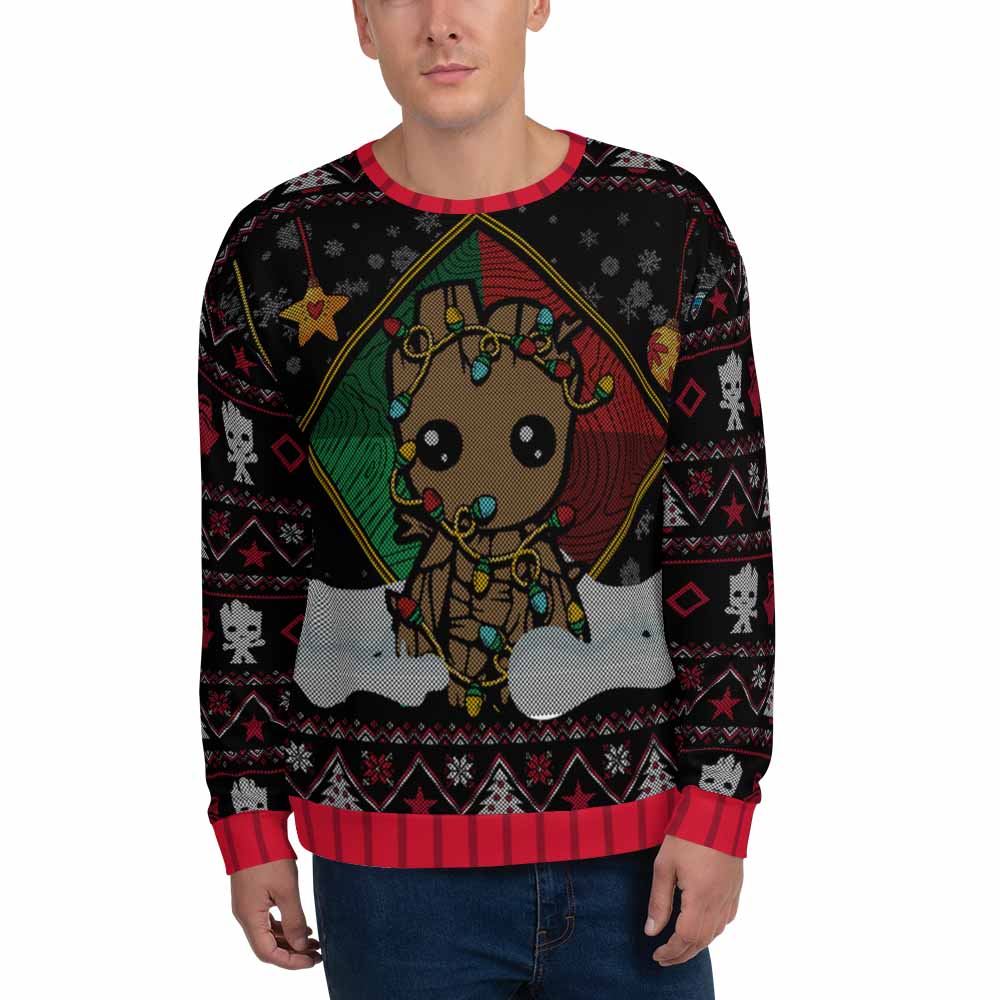 Groot Christmas Ugly Sweatshirt, iEDM, | iEDM