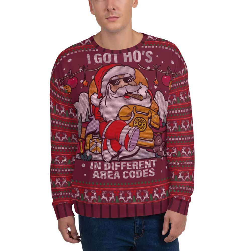 Santa Pimp Ugly Sweatshirt, iEDM, | iEDM