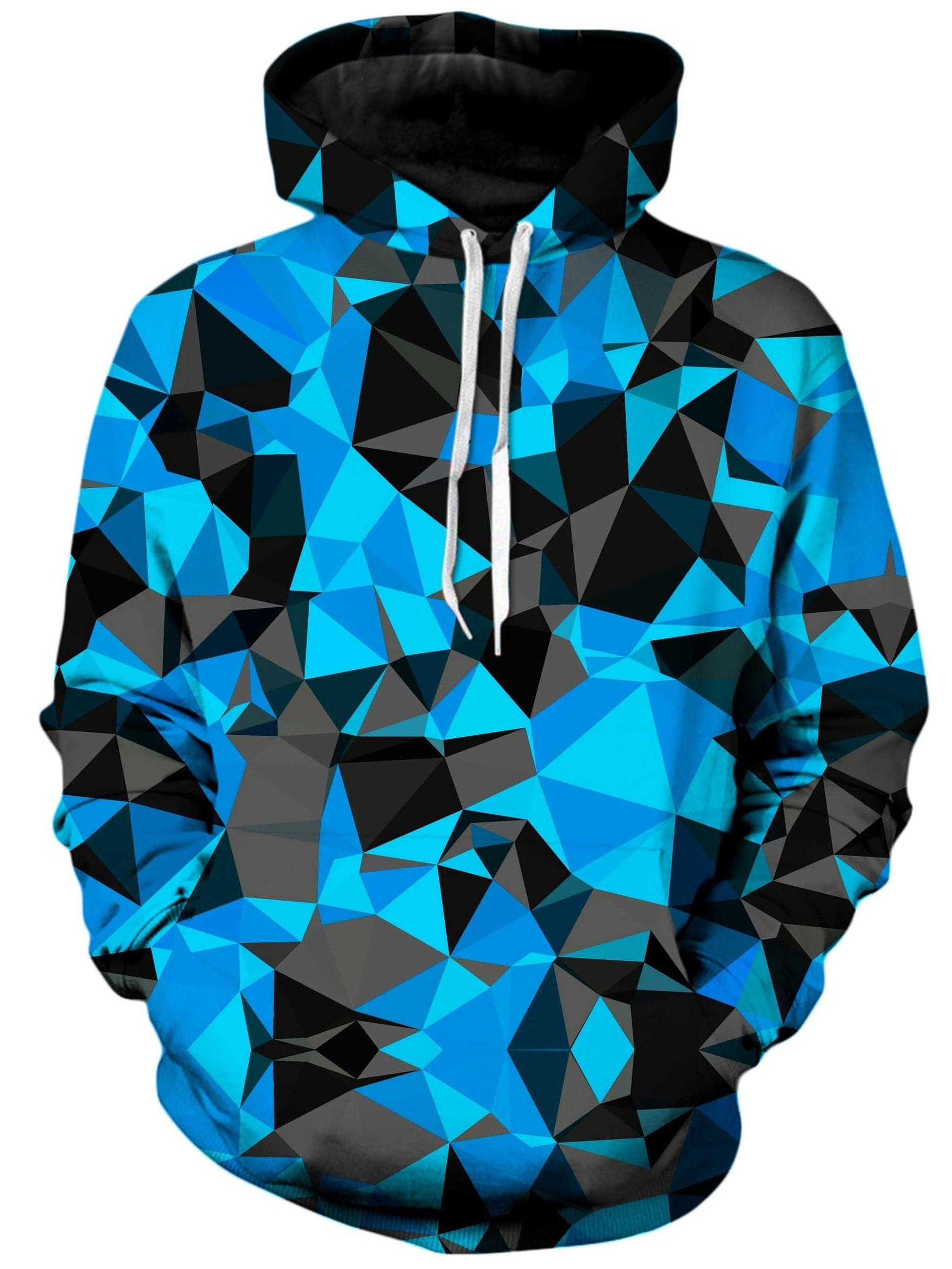 Blue and Black Geo Unisex Hoodie, Big Tex Funkadelic, | iEDM