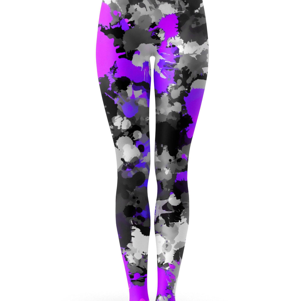 Purple Drip Crop Top and Leggings with PM 2.5 Face Mask Combo, Big Tex Funkadelic, | iEDM