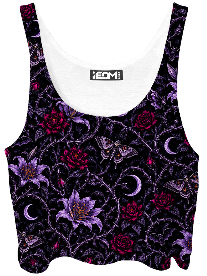 Black Garden Crop Top