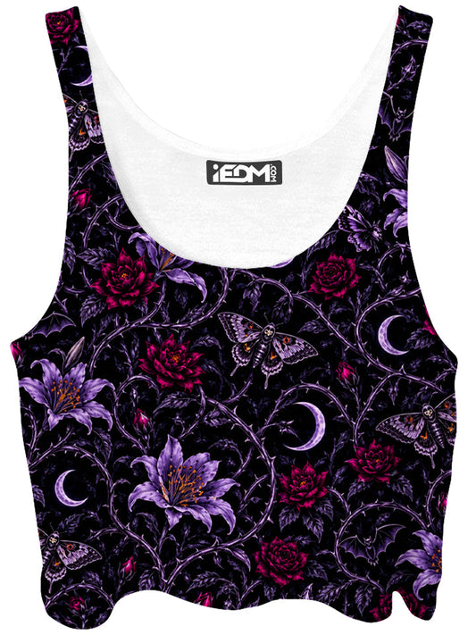 Black Garden Crop Top
