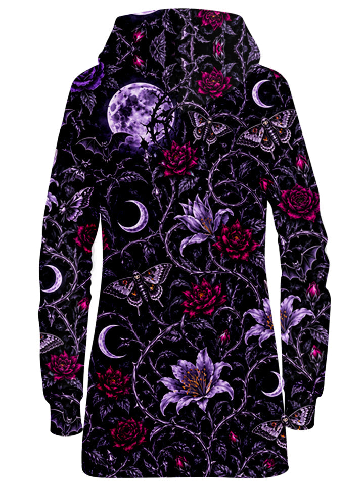 Black Garden Hoodie Dress