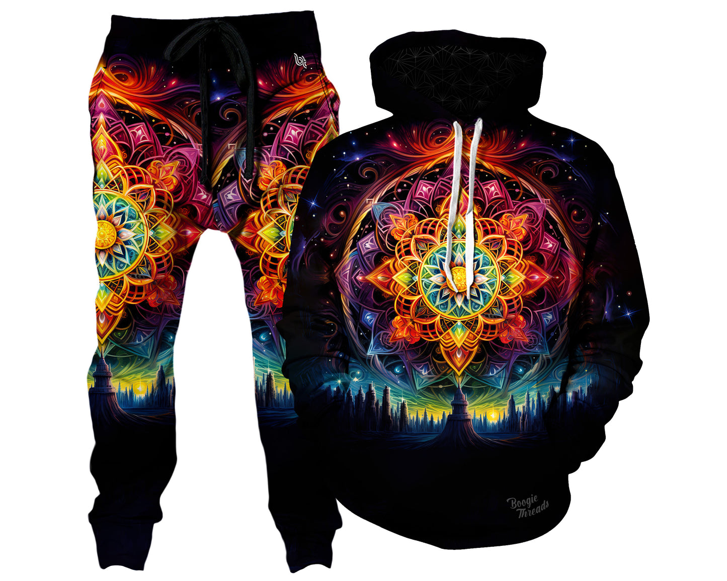 Celestial Whirl Hoodie and Joggers Combo, Gratefully Dyed, | iEDM