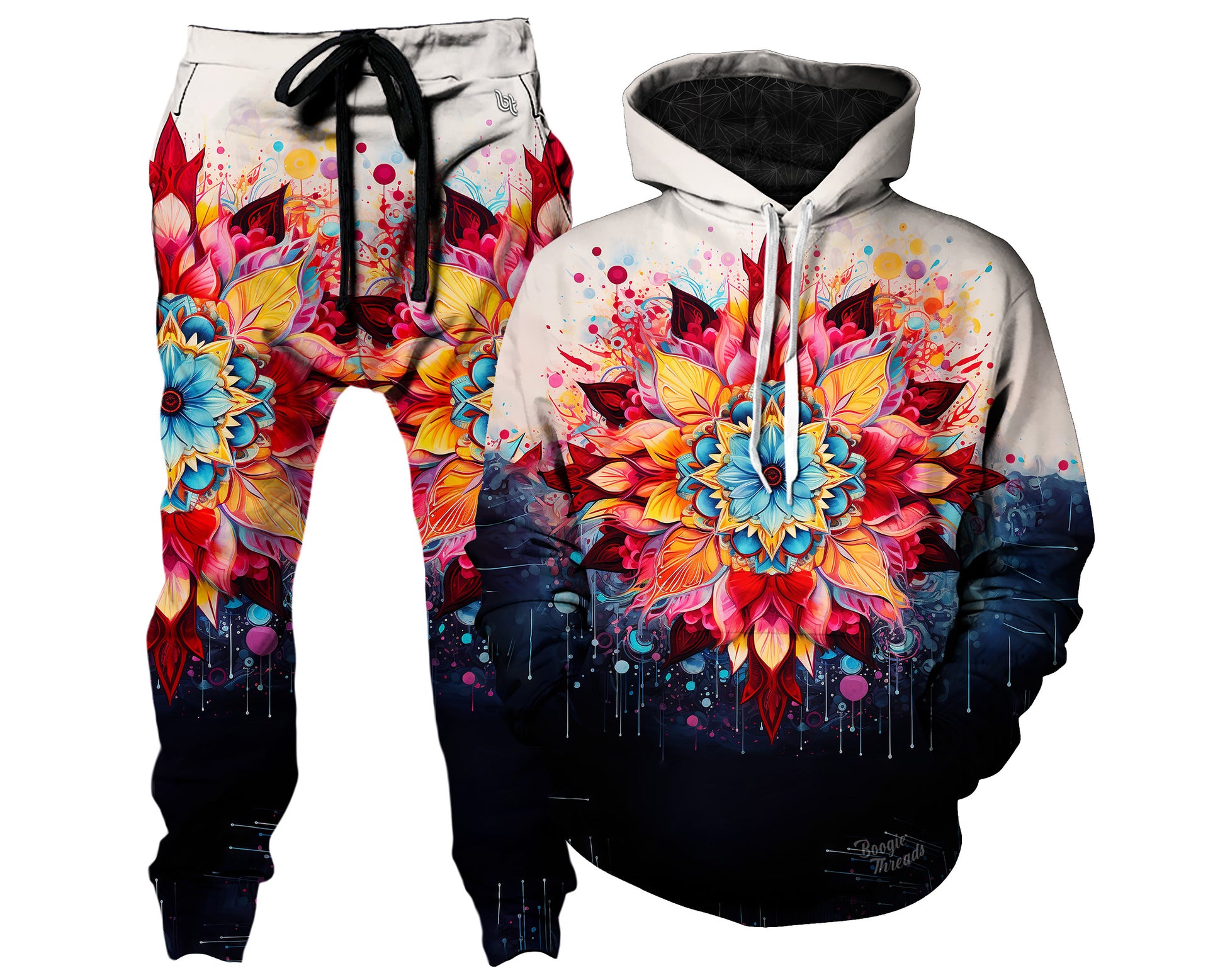 Divine Doodle Hoodie and Joggers Combo, Gratefully Dyed, | iEDM