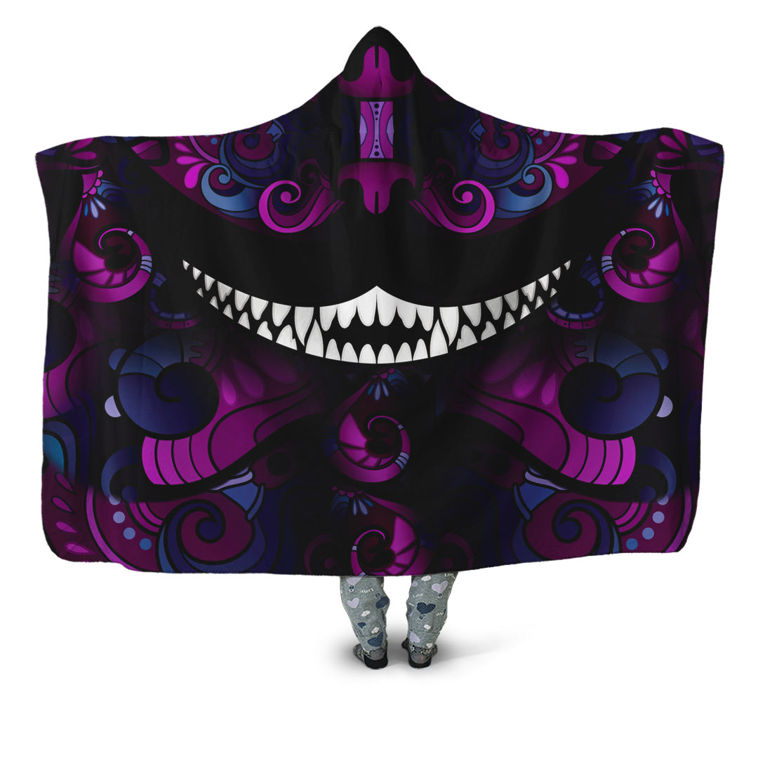 Down the Rabbit Hole Hooded Blanket