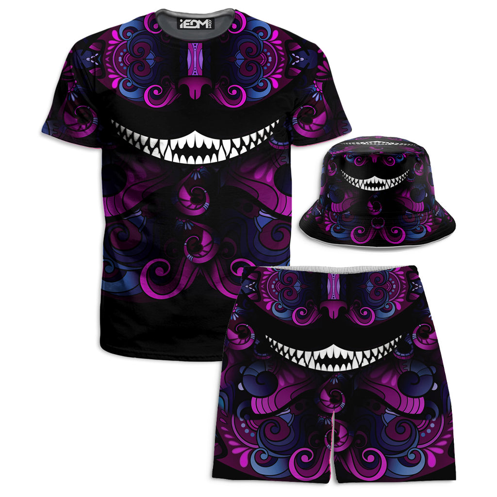 Down the Rabbit Hole T-Shirt and Shorts with Bucket Hat Combo